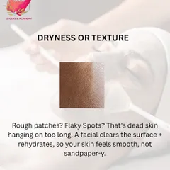 If you're dealing with rough patches or flaky spots, your skin is telling you it needs exfoliation and hydration. Our facials are designed to clear away dead skin cells and deeply rehydrate, leaving your skin feeling smooth and supple.