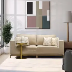 Our rich beige sofa collection is crafted for both lavishness and relaxation. This piece, with its minimalist beauty and clean lines, serves as the perfect centerpiece for a room, offering maximum comfort without sacrificing modern sophistication.