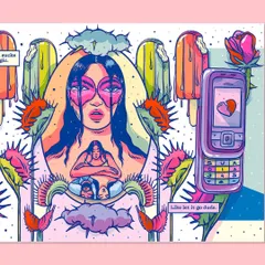 The full, unfolded artwork for the 'Nostalgia' zine, which is a non-linear narrative exploring different facets of memory and recollection.
