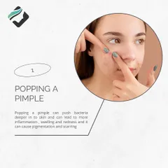 Mistake number one: popping a pimple. This can push bacteria deeper into the skin, leading to more inflammation, pigmentation, and permanent scarring.