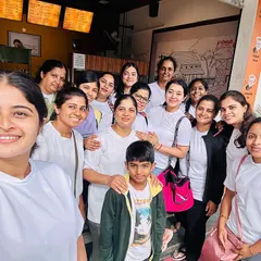 A happy group selfie after our Yoga Day celebration. These moments of connection and shared joy are just as important as the time we spend on the mat.