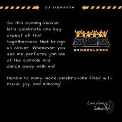 I believe music does more than entertain. This coming season, whenever you see me perform, join me at the console and dance away with me. Let's #ComeCloser.