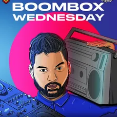 Another poster for Boombox Wednesday, showcasing the signature branding for my residency at Raasta Bombay. This is the go-to spot for a proper midweek hip-hop party.