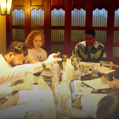 Guests deeply focused during the guided art workshop. It's a therapeutic experience, perfect for relaxing and creating a treasured keepsake of your furry friend.
