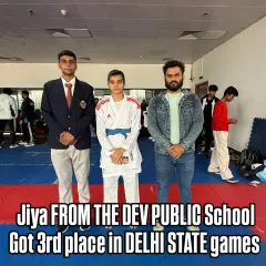 Jiya, a winner from the Delhi State games, trains in our dedicated girls' batch, focusing on competition and self-defense.