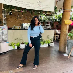 Another happy moment from a cafe visit. Feeling good on the inside always shines through on the outside.