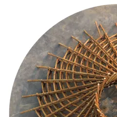 A scaled maquette of the spiral bamboo roof. I created this model to study the complex joinery and geometry, a process that honors the hands-on, craft-based approach of my inspiration, architect Revathi Kamath.