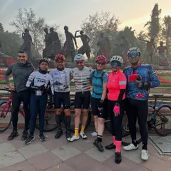 A group of friends from the club posing together. Stronger together.