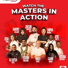 My AVP of Culinary Operations, Chef Kushal Chafekar, is a master in action. This poster announces his participation in a live cooking demo at a major industry event, showcasing the high caliber of my team.