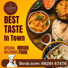My goal is to provide the best taste in town with a focus on special Indian vegetarian food. This image highlights some of my popular dishes, including dal, naan, and rice.