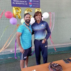 Celebrating with Dinesh Karthik. It's important to celebrate the careers and contributions of players who have given so much to the game.
