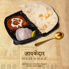 'Zaykedar Mughlai Magic'. Our Mughlai combo meals are now available, bringing royal flavors to your plate.
