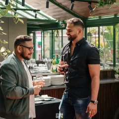 Sharing a laugh and a moment of magic with a guest. My interactive, walk-around performances are all about creating personal connections and making your guests feel special.