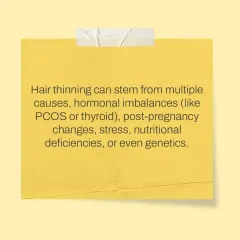 Hair thinning is rarely caused by a single factor. My diagnostic process investigates internal triggers such as hormonal changes from PCOS or thyroid issues, post-pregnancy effects, stress levels, and potential nutritional gaps.
