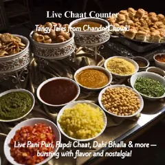 Bring the authentic, tangy flavors of Delhi street food to your event with our Live Chaat Counter. We serve everything from crispy Papdi Chaat to refreshing Pani Puri, customized to your guests' tastes.
