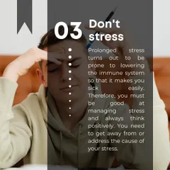 A healthy lifestyle is built on simple, consistent habits. This series covers my top six tips: drink plenty of water, consume nutritious food, manage stress, get enough rest, and exercise regularly.