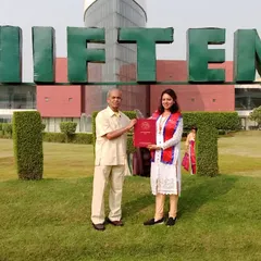 With my father at my convocation at NIFTEM. His support was instrumental in my journey to becoming a doctorate, a milestone that built my resilience and dedication.