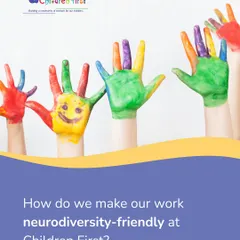 How do we make our work neurodiversity-friendly? This image, with colorful handprints, symbolizes our commitment to celebrating the unique identity of every child and building a world where their rhythms are not just accepted, but centered.