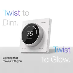 Twist to dim, twist to glow. Our Smart Knob Controller offers a new kind of intuitive control, letting your lighting move with you.