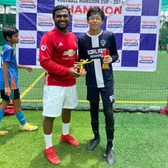 Our U-15 goalkeeper Ved deservedly won the Best Goalkeeper award at the Football Monsoon Cup 2024 for his outstanding saves throughout the tournament.