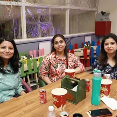 Another group of moms enjoying our cafe. It's an ultimate spot to spend quality time with friends while we keep the kids entertained.