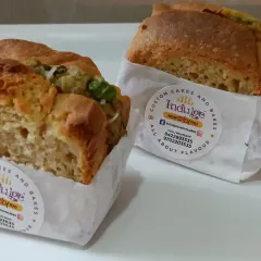 My Aloo Samosa Sandwich is a fun twist on a classic Indian snack. I take a spicy, flavorful samosa filling and tuck it inside a soft, rich sourdough brioche bun that I bake fresh. It’s the best of both worlds, combining familiar tastes with the craft of artisan bread.