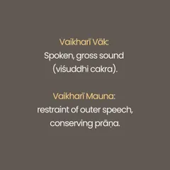 What comes first, sound or silence? In Tantra, Śabda (sound) is seen as Śakti, the creative power, while Mauna (silence) is Śiva, the unmanifest consciousness. This series explores the four levels of sound (Vāk) and silence (Mauna), from the gross spoken word to the supreme silence of pure awareness. Yoga teaches us not to choose one over the other, but to realize they are two sides of the same reality.