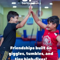 More than just a gym, this is a place where friendships are built on giggles, tumbles, and tiny high-fives. We nurture teamwork and social skills in every class.