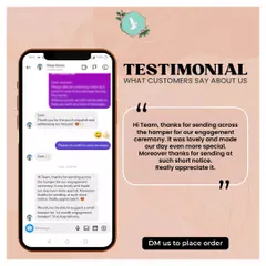 "Thanks for sending at such short notice. Really appreciate it." I always do my best to accommodate last minute requests because every special occasion deserves a beautiful gift.