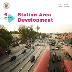 An early overview of the Bandra Station area, illustrating the challenges of unmanaged traffic and pedestrian movement that our tactical urbanism strategies were designed to solve.