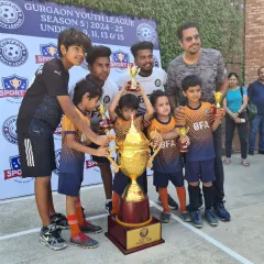 Our Under 7 team proved that heart and teamwork know no age limit, conquering the GYL League. A proud moment for the entire academy.