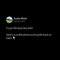 If your life feels off track, here is some no-BS advice. Wake up early, cut your dopamine loops, and keep the promises you make to yourself. Small shifts create massive returns.