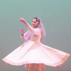 The pure joy and grace of Kathak, captured in a dynamic twirl. Our classical dance training focuses on both technical precision and the expressive storytelling that makes this art form so captivating.