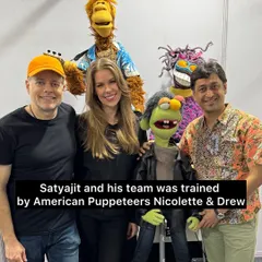 During the Coldplay tour, my team and I were trained by incredible American puppeteers Nicolette and Drew from the Jim Henson Company. Learning from the best in the world was an invaluable experience.