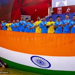 A moment of immense pride. Our players, standing tall for the national anthem, representing India on the international stage. This is the dream we work for every single day.