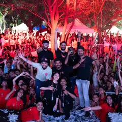 There's no feeling like connecting with a massive crowd like this one at JNC. This is what a full-blown concert experience feels like, and I bring this energy to every gig, big or small.