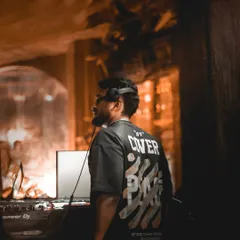In the moment, feeling everything. This is where I process the energy of the room and channel it back through the music.