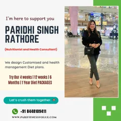 A new month is a fresh start for your health journey. I'm here to support you with customized diet plans and health management packages. Let's set your goals and crush them together.