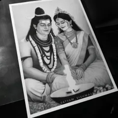 A special A3 size sketch capturing the divine bond between Shiva and Shakti. This piece is about the completeness they represent, and I used softer shading to bring out the emotion and tranquility in their presence.