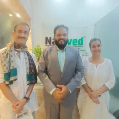 Another photo with my esteemed guests. When public figures choose Ayurveda, it helps spread awareness about this powerful science. I am happy to be a part of this movement.