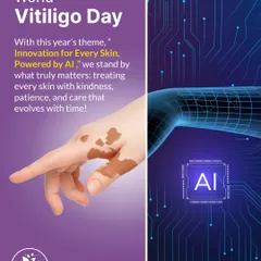 On World Vitiligo Day, we stand by the theme of "Innovation for Every Skin." We are committed to using evolving technology and a compassionate approach to treat every skin with kindness and patience, empowering those with vitiligo.