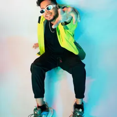 A high-angle shot from a recent photoshoot. It's all about bringing a dynamic and energetic presence.