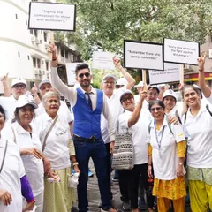 A group photo with the amazing participants of Awarathon. Their spirit and dedication were truly inspiring.