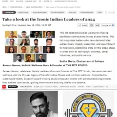 I was honored to be recognized by The Times of India as one of the Iconic Indian Leaders of 2024. This feature highlights my 25-year commitment to transforming health through personalized, holistic wellness programs that address core issues.