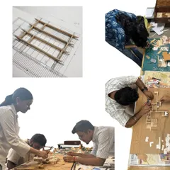 Behind the scenes in our model making workshop. Our team meticulously crafts physical models to test and refine our designs, ensuring every detail is considered.