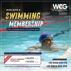 Dive into a swimming membership at Willingdon Catholic Gymkhana, Santacruz. Our temperature-controlled pool is now open to non-members with a special offer on annual memberships.