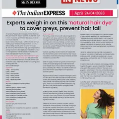 The Indian Express asked for my expert opinion on a viral "natural hair dye" recipe for covering greys and preventing hair fall. I provided a scientific perspective on the ingredients, explaining what works, what doesn't, and the importance of a proper diagnosis for hair loss.