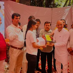 One of my talented students receiving an award for her performance, a recognition of her hard work and skill.