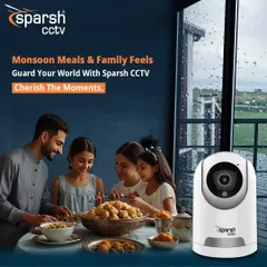 Monsoon meals and family feels. Cherish these cozy moments together, knowing our world is guarded by Sparsh CCTV, allowing you to focus on making memories.