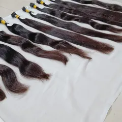 My inventory includes a variety of professional extension types like Flat-Tips, I-Tips, and traditional wefted hair. This image showcases the different options available at factory-direct pricing.